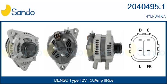 SANDO 2040495.1 Alternatore
