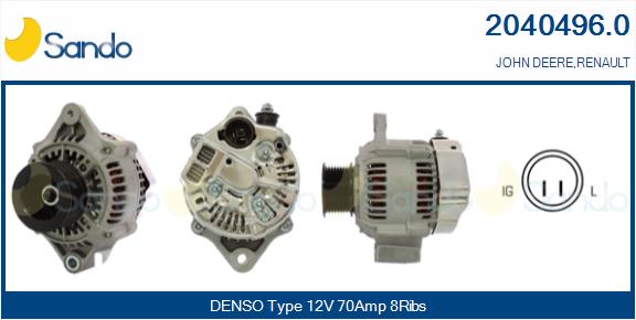 SANDO 2040496.0 Alternatore