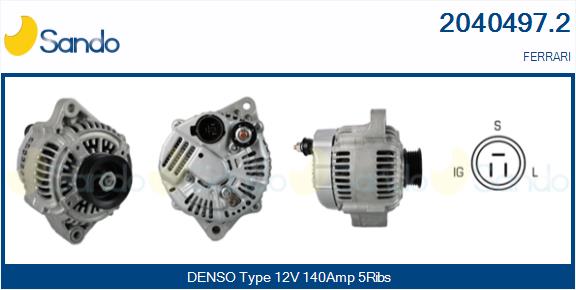 SANDO 2040497.2 Alternatore