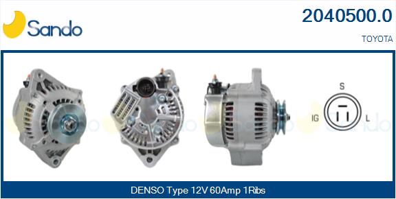 SANDO 2040500.0 Alternatore
