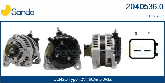 SANDO 2040536.0 Alternatore