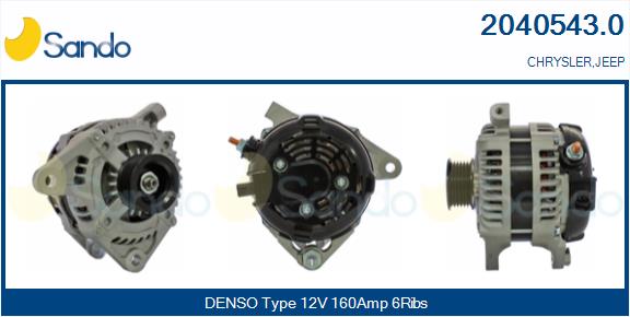 SANDO 2040543.0 Alternatore