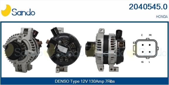 SANDO 2040545.0 Alternatore