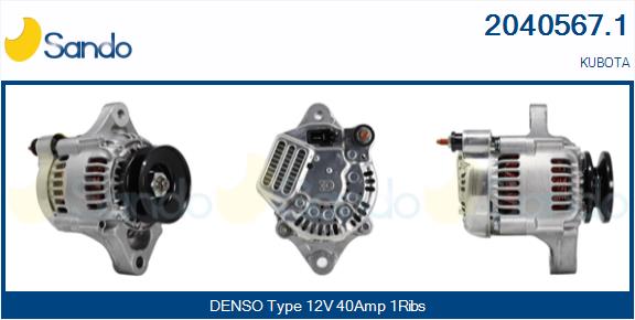 SANDO 2040567.1 Alternatore