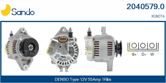 SANDO 2040579.0 Alternatore