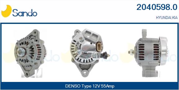 SANDO 2040598.0 Alternatore