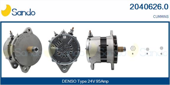 SANDO 2040626.0 Alternatore