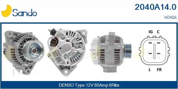 SANDO 2040A14.0 Alternatore