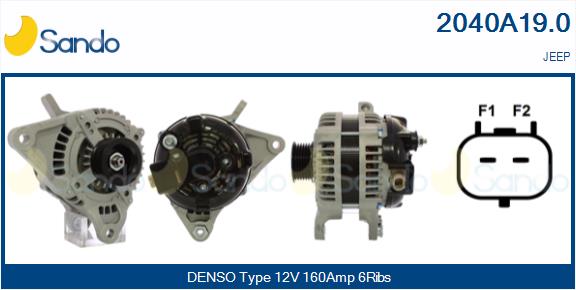 SANDO 2040A19.0 Alternatore