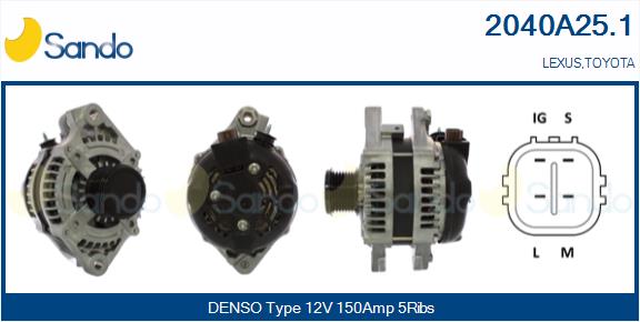 SANDO 2040A25.1 Alternatore