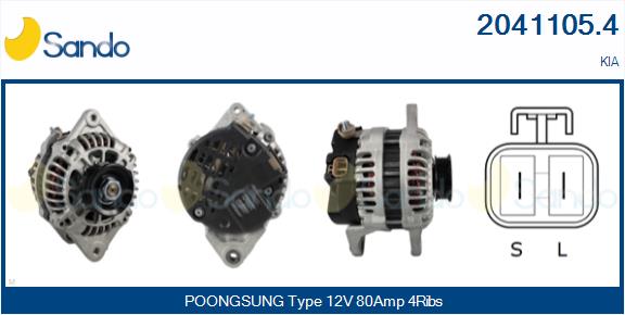 SANDO 2041105.4 Alternatore