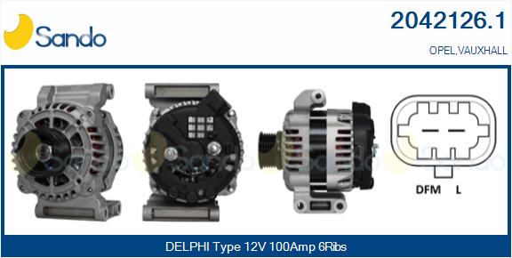 SANDO 2042126.1 Alternatore
