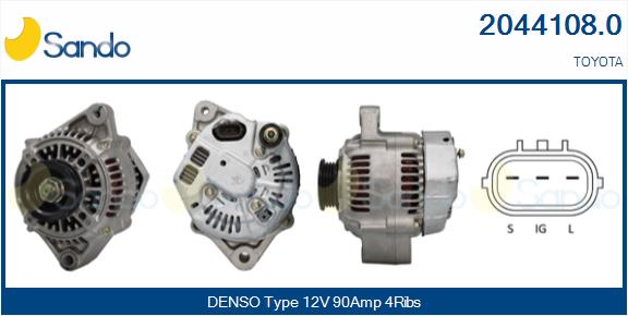 SANDO 2044108.0 Alternatore