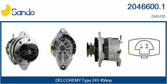 SANDO 2046600.1 Alternatore