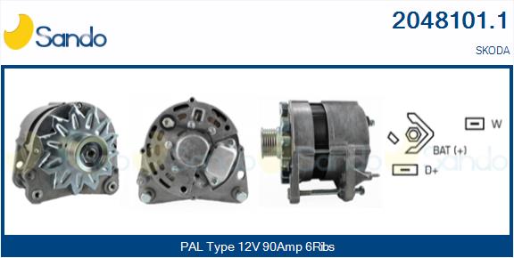 SANDO 2048101.1 Alternatore