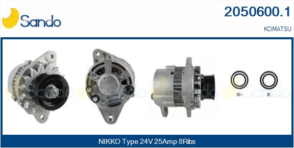SANDO 2050600.1 Alternatore
