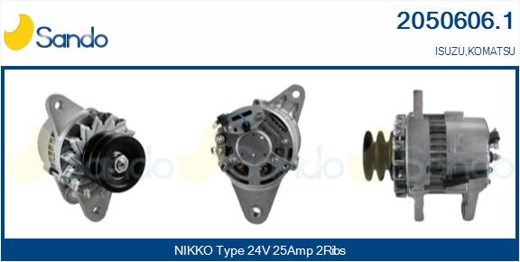 SANDO 2050606.1 Alternatore