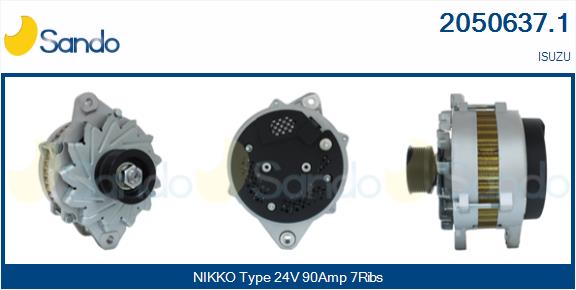 SANDO 2050637.1 Alternatore