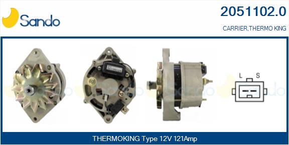 SANDO 2051102.0 Alternatore
