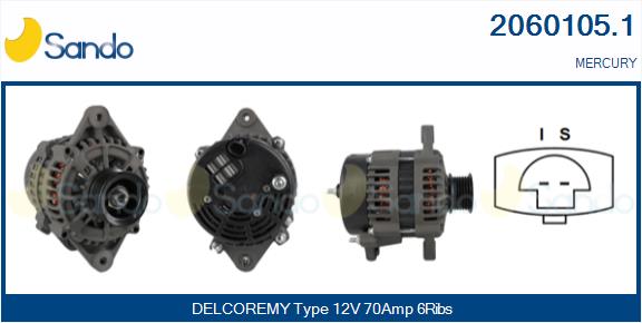 SANDO 2060105.1 Alternatore