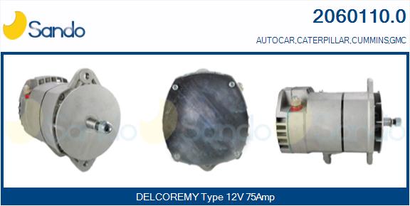 SANDO 2060110.0 Alternatore