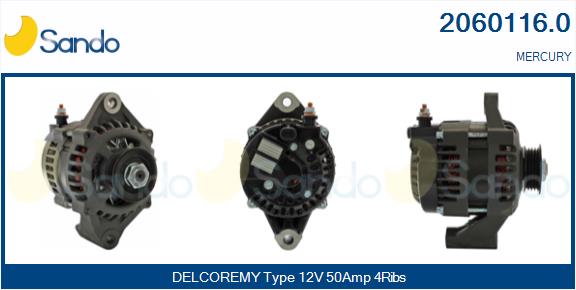 SANDO 2060116.0 Alternatore