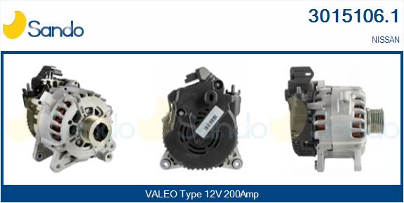 SANDO 3015106.1 Alternatore...