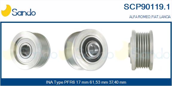 SANDO SCP90119.1 Puleggia...