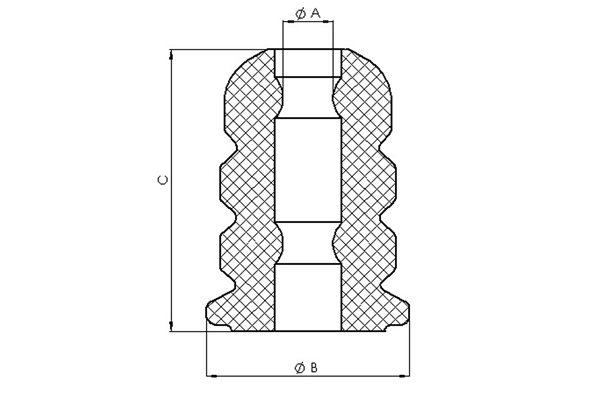 TEDGUM 00053355 Tampone paracolpo, Sospensione-Tampone paracolpo, Sospensione-Ricambi Euro