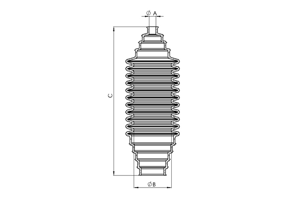 TEDGUM 00084580 Soffietto, Sterzo-Soffietto, Sterzo-Ricambi Euro