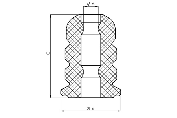 TEDGUM TED80060 Tampone paracolpo, Sospensione-Tampone paracolpo, Sospensione-Ricambi Euro