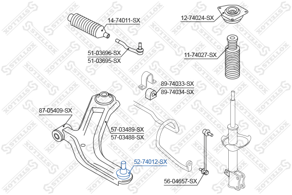 STELLOX 52-74012-SX Άρθρωση...