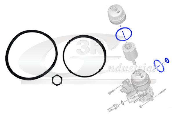 3RG 36208 Seal, oil filter...