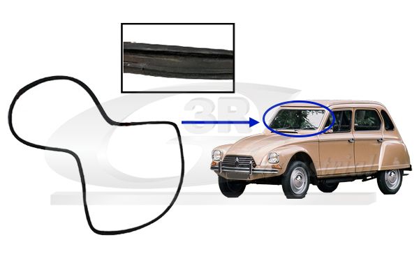 3RG 91294 Seal, windscreen