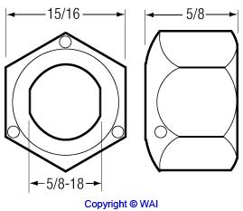 WAI 84-2601 Nut