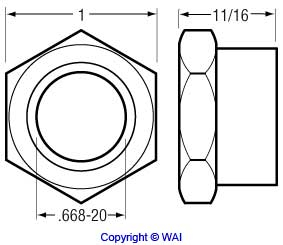 WAI 84-2605 Nut