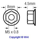 WAI 85-2300 Nut