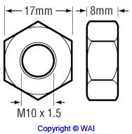 WAI 85-2500 Nut