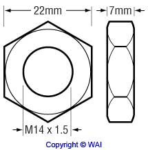 WAI 85-2601 Nut