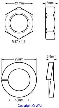 WAI 85-2701 Nut