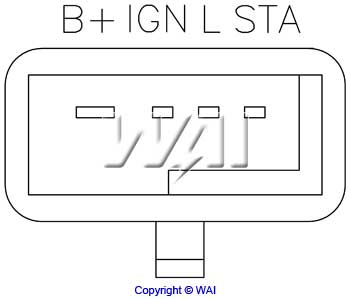 WAI D440 Alternator Regulator