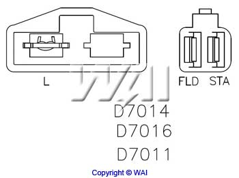 WAI D7016 Alternator Regulator