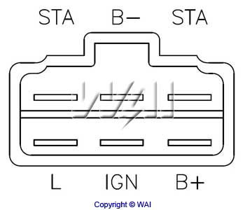 WAI GH5530 Alternator...