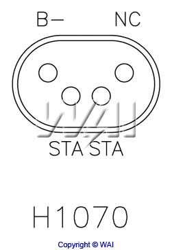 WAI H1070C Alternator...