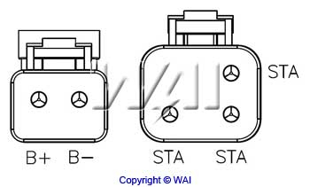 WAI H3106C Alternator...