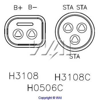 WAI H3108C Alternator...