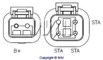 WAI H4007C Alternator...