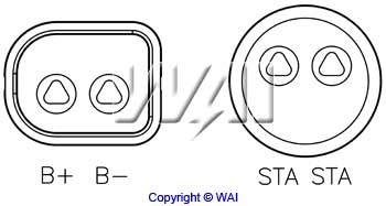 WAI H4607 Alternator Regulator