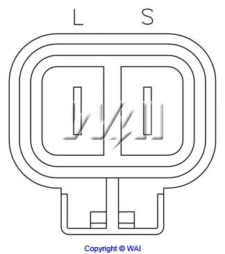 WAI IH242 Alternator Regulator