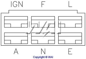 WAI IM954 Alternator Regulator